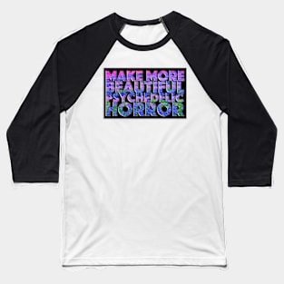 Psychedelic Horror Baseball T-Shirt